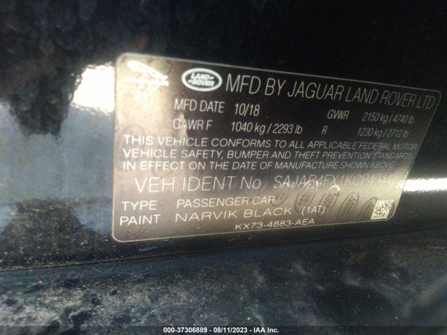 2019 JAGUAR XE SAJAR4FX1KCP49348 Photo 8