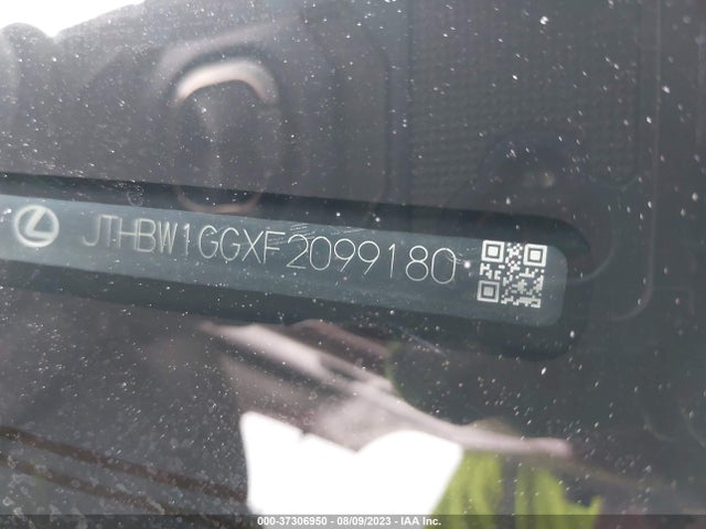 JTHBW1GGXF2099180 Lexus Es 300h Hybrid