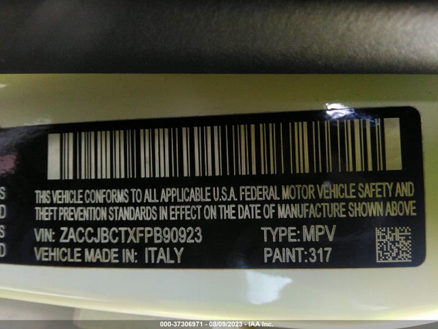 ZACCJBCTXFPB90923 Jeep Renegade Trailhawk