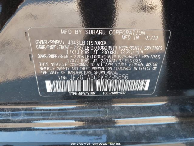 JF2GTABC6K8296666 Subaru Crosstrek