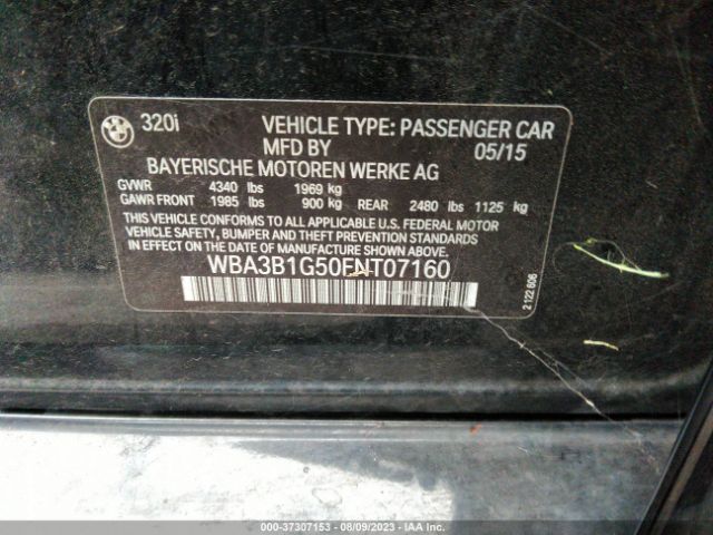 WBA3B1G50FNT07160 BMW 3 Series 320i