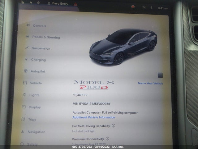 Tesla Model S 100d/p100d/performance 2019 5YJSA1E42KF300358 Image 7