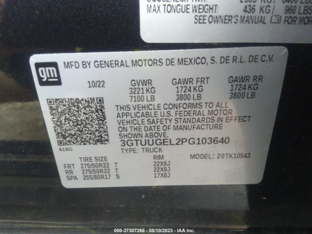 3GTUUGEL2PG103640 GMC Sierra 1500 Denali