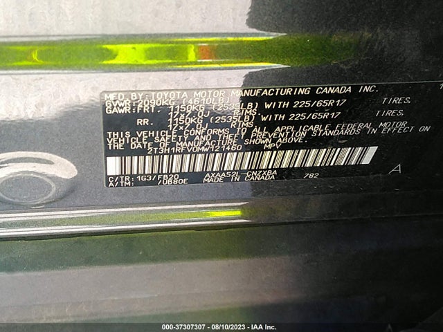 Toyota RAV4 LE 2021 2T3H1RFV0MW121460 Image 16