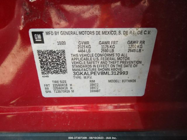 3GKALPEV8ML312993 GMC Terrain Slt