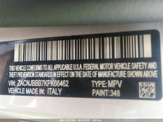 ZACNJBBB7KPK66462 Jeep Renegade Latitude