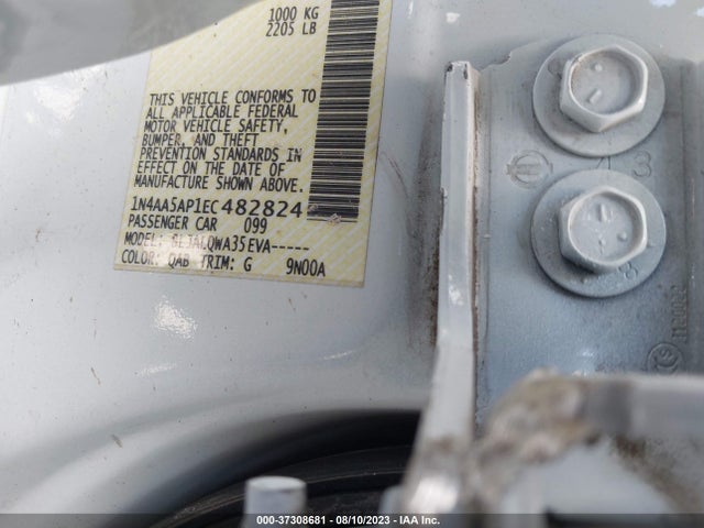 Nissan MAXIMA 3.5 2014 1N4AA5AP1EC482824 Image 9