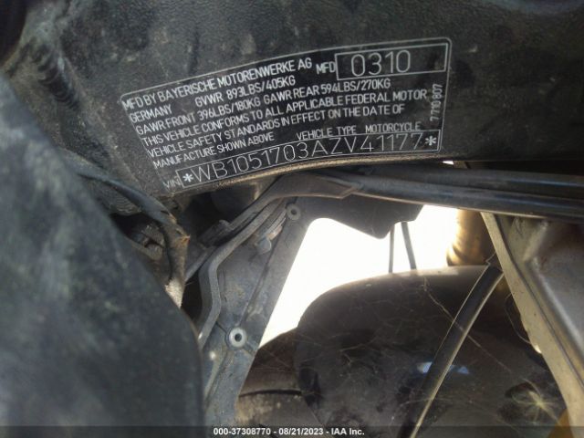 2010 BMW S 1000 WB1051703AZV41177 Photo 9