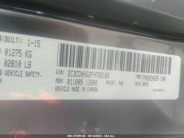 Dodge Charger Sxt 2015 2C3CDXHG2FH765165 Image 9