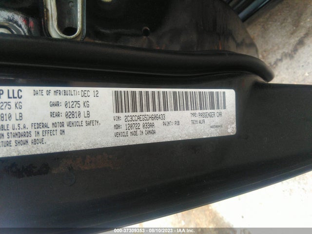 2013 Chrysler 300 300c მანქანა იყიდება აუქციონზე, vin: 2C3CCAEG5DH606433, აუქციონის ნომერი: 37309353