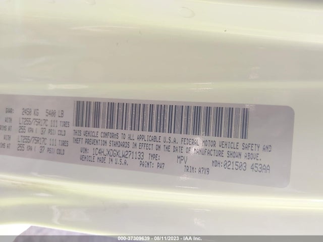 1C4HJXDGXLW271133 Jeep Wrangler Unlimited Willys