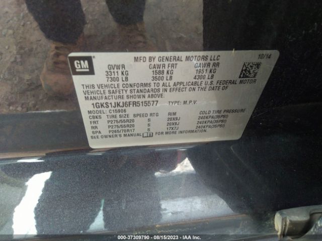 1GKS1JKJ6FR515577 GMC YUKON XL DENALI