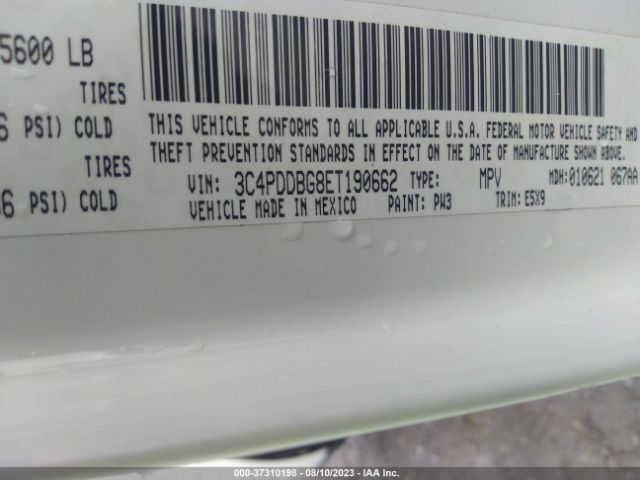 3C4PDDBG8ET190662 Dodge Journey Sxt