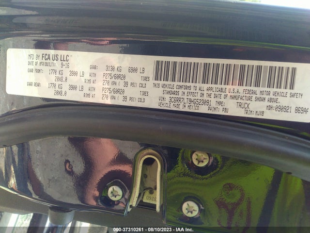 3C6RR7LT9HG523091 RAM 1500 Big Horn