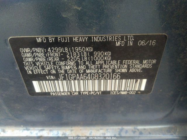 JF1GPAA64G8320166 Subaru Impreza Wagon 2.0i