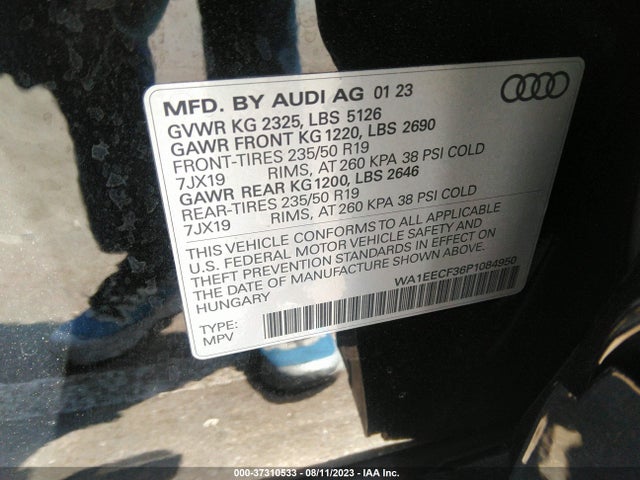 2023 Audi Q3, VIN: WA1EECF36P1084950
