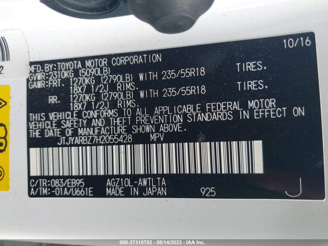 JTJYARBZ7H2055428 Lexus Nx 200t F Sport