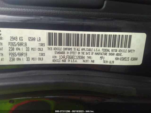 1C4RJFBG8EC129384 Jeep Grand Cherokee Limited