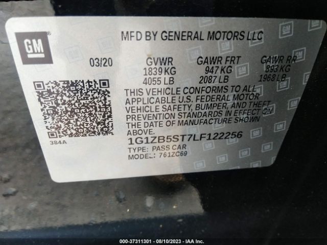 2020 CHEVROLET MALIBU 1G1ZB5ST7LF122256 Photo 8