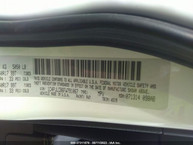 1C4PJLCB6FW791067 Jeep Cherokee Latitude