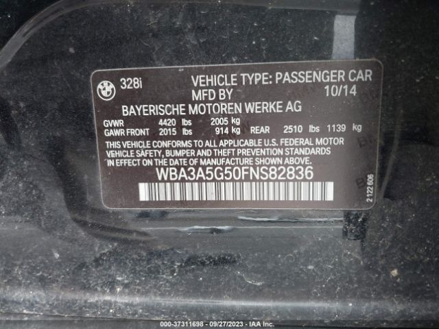 WBA3A5G50FNS82836 BMW 3 Series 328i