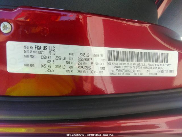 2C4RDGEGXKR688348 Dodge Grand Caravan Gt
