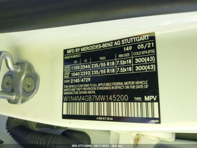 W1N4M4GB7MW145200 Mercedes-Benz GLB