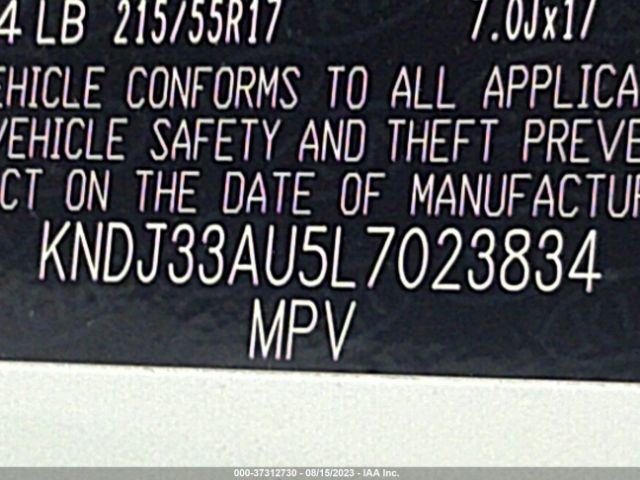 KNDJ33AU5L7023834 KIA SOUL EX