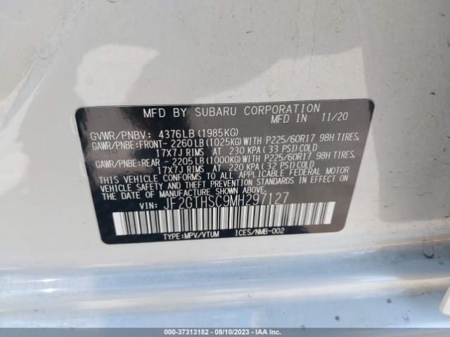JF2GTHSC9MH297127 Subaru Crosstrek Sport