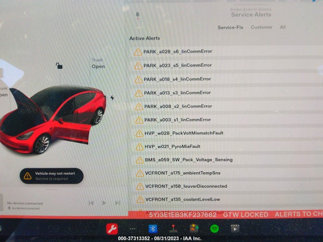 Tesla Model 3 Long Range/performance 2019 5YJ3E1EB3KF237682 Image 15