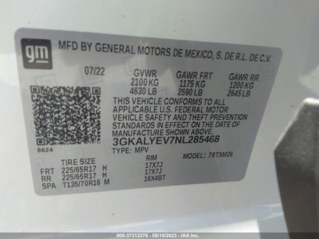 3GKALYEV7NL285468 GMC Terrain At4
