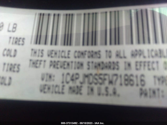 1C4PJMDS5FW718616 Jeep Cherokee Limited