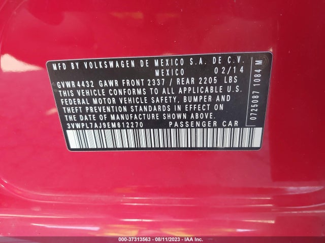 3VWPL7AJ9EM612270 Volkswagen Jetta Sportwagen Tdi W/sunroof & Nav