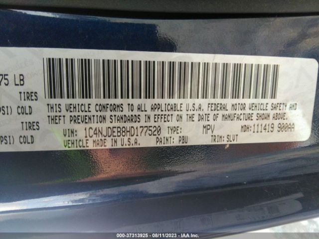1C4NJDEB8HD177520 Jeep Compass High Altitude