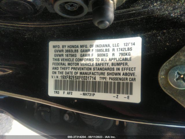 19XFB2E5XFE031714 Honda Civic Sedan Lx