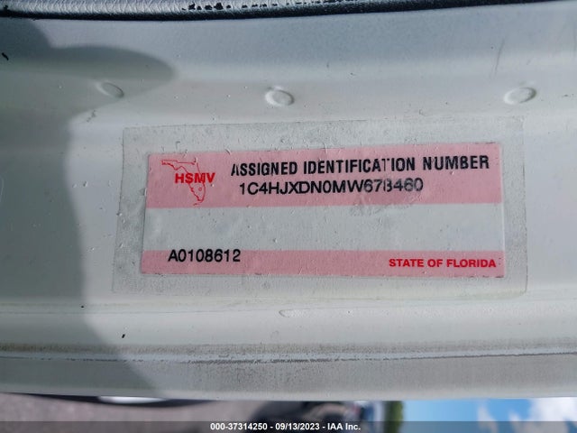 2021 JEEP WRANGLER UNLIMITED WILLYS VIN: 1C4HJXDN0MW678460