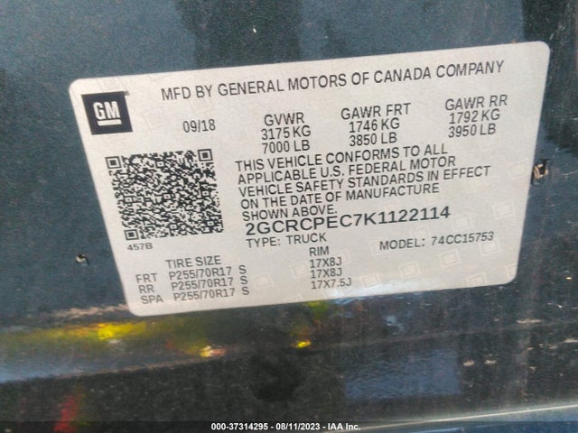 Chevrolet Silverado 1500 Ld Lt 2019 2GCRCPEC7K1122114 Image 9