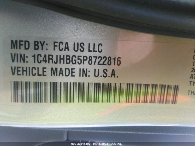 1C4RJHBG5P8722816 Jeep Grand Cherokee Limited