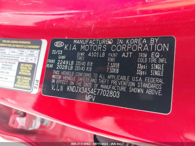 KNDJX3A54E7702803 KIA Soul !