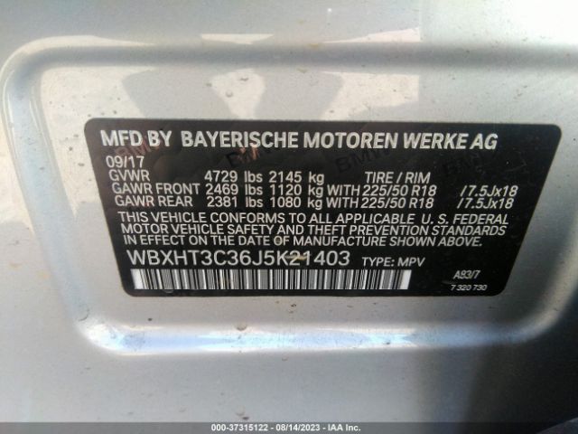 WBXHT3C36J5K21403 BMW X1 Xdrive28i