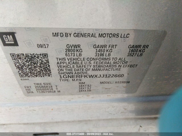 Chevrolet Traverse Ls 2018 1GNERFKWXJJ122660 Image 9