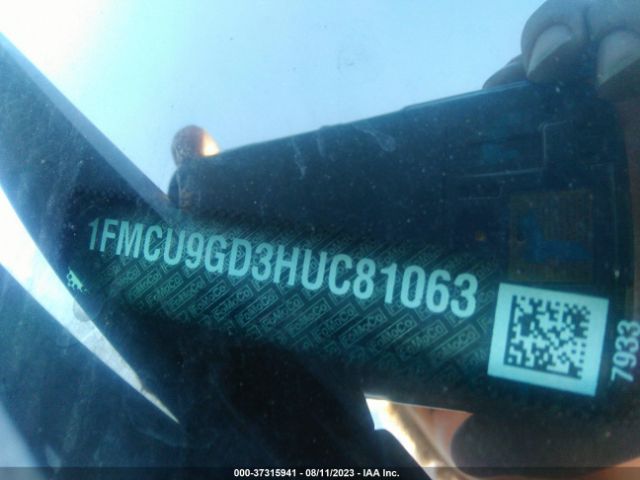 1FMCU9GD3HUC81063 Ford ESCAPE SE