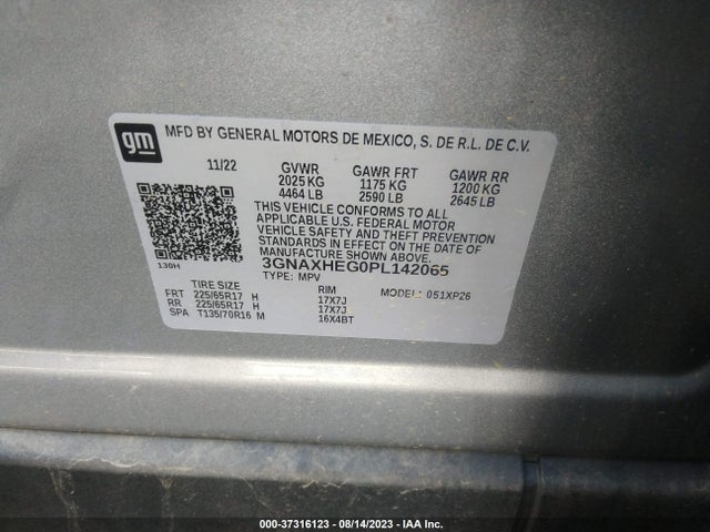 Chevrolet EQUINOX LS 2023 3GNAXHEG0PL142065 Image 9