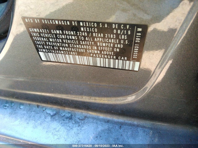 3VWD17AJ4GM221801 Volkswagen Jetta Sedan 1.8t Sport