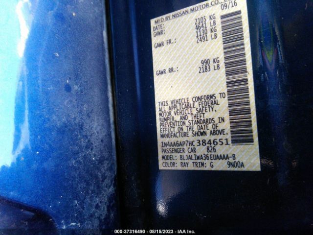 1N4AA6AP7HC384651 Nissan Maxima Sr