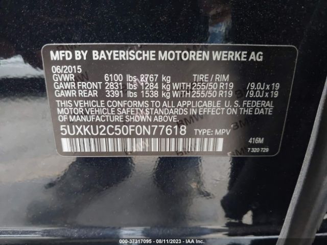 5UXKU2C50F0N77618 BMW X6 Xdrive35i