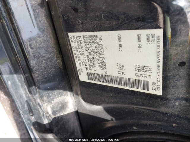 Nissan Altima 2.5 Sr 2018 1N4AL3AP1JC272460 Image 9