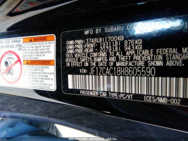 JF1ZCAC18H8605590 Subaru Brz Limited