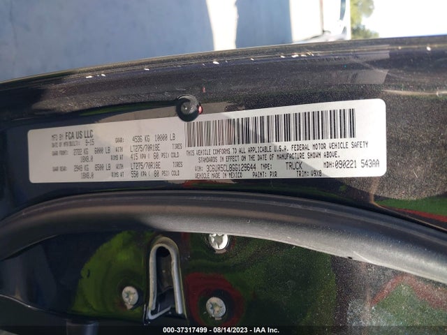 2016 RAM 2500 TRADESMAN VIN: 3C6UR5CL8GG129644