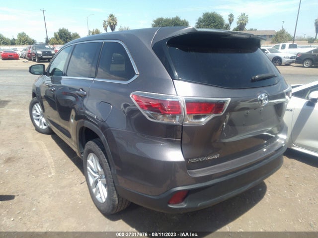 Toyota Highlander Le 2016 5TDZKRFH4GS154608 Image 3